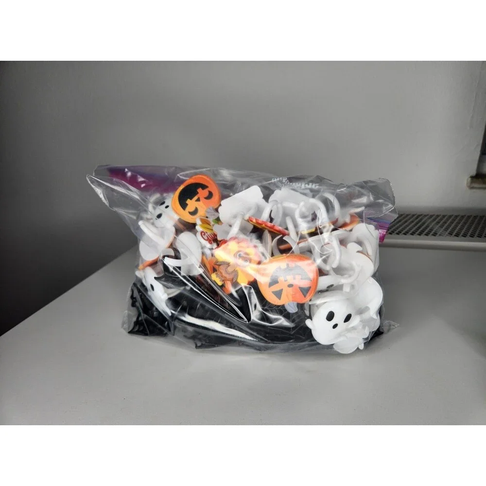 Halloween & Thanksgiving Plastic Cake Cupcake Toppers Big Discontinued 13oz Lot